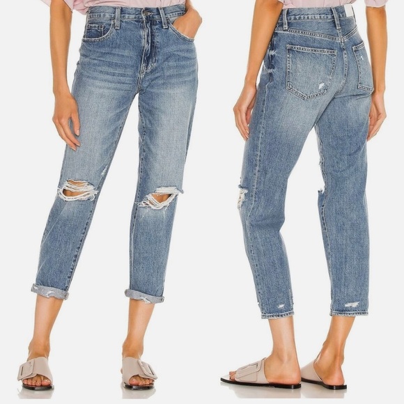 Revolve Pistola Presley High Rise Relaxed Roller Jeans Size 26 Los Feliz NWT - - Picture 1 of 12